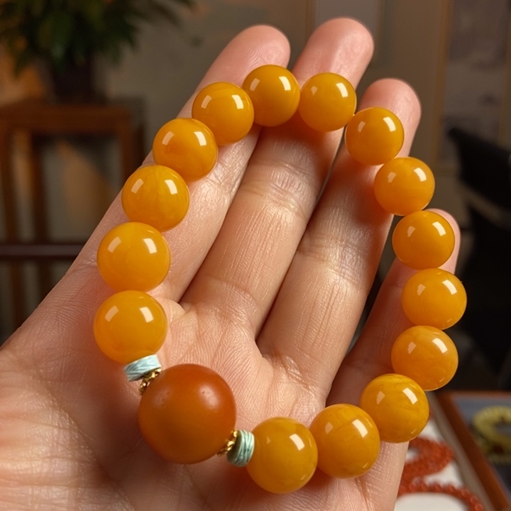 琥珀手链未镶嵌蜜蜡手串12