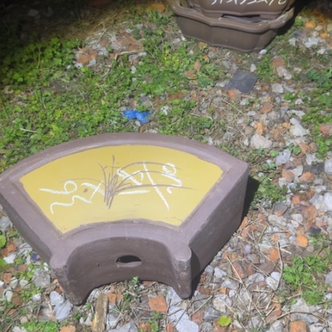 红陶紫砂花盆花盆盆景盆栽瑕疵