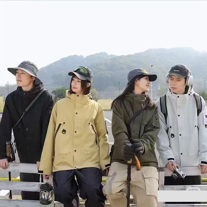 新款户外三合一可拆卸冲锋衣男女秋冬防风防水登山服-5990Y