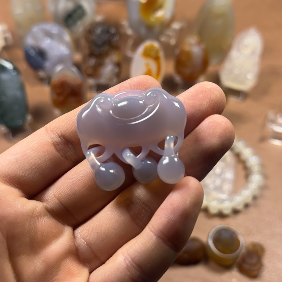 《***》玛瑙/玉髓未镶嵌吊坠(不含链)