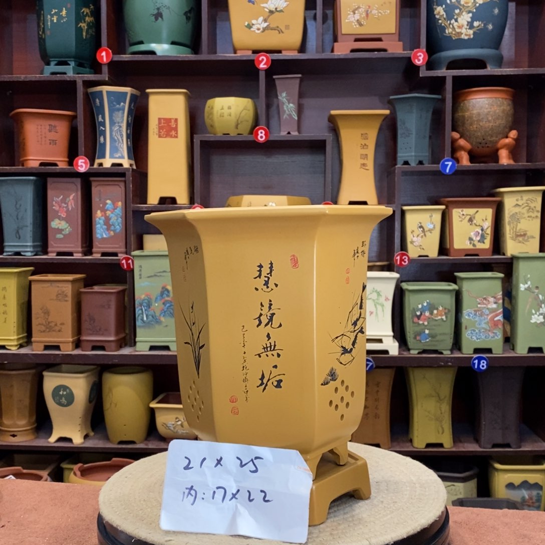 紫砂花盆紫砂艺人