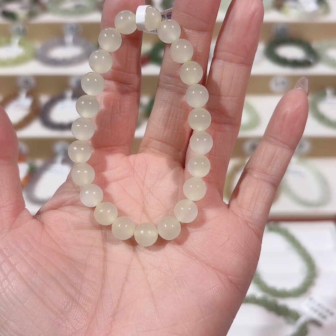 和田玉手链未镶嵌终**你V