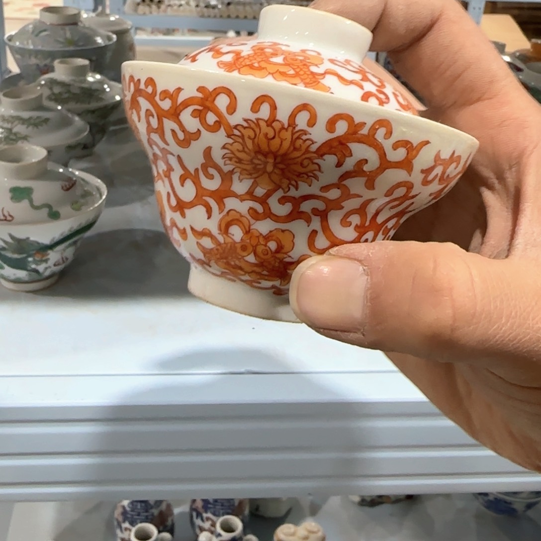 瓷片摆件手绘瓷器全部处理