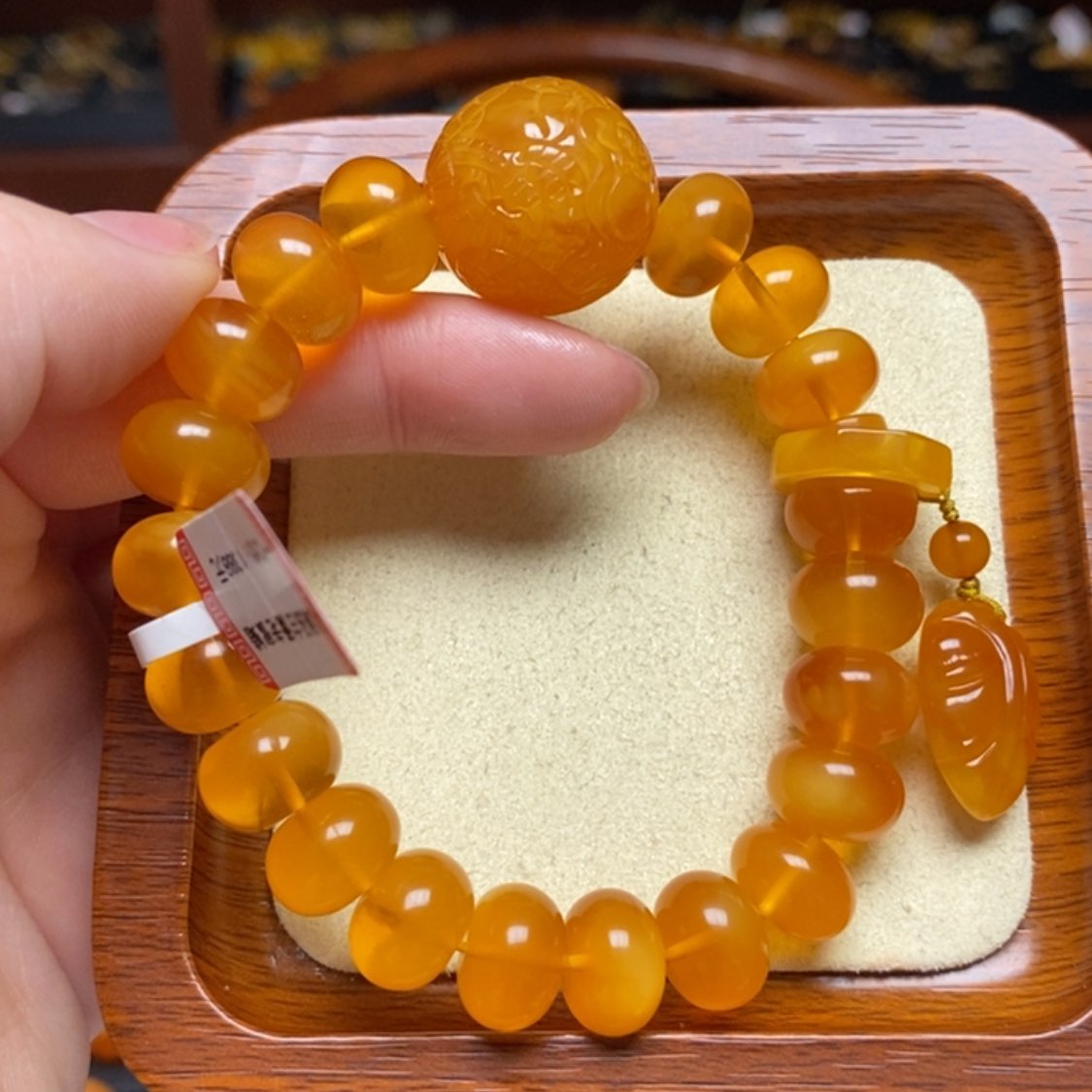 【闪购商品】蜜蜡手链未镶嵌手串