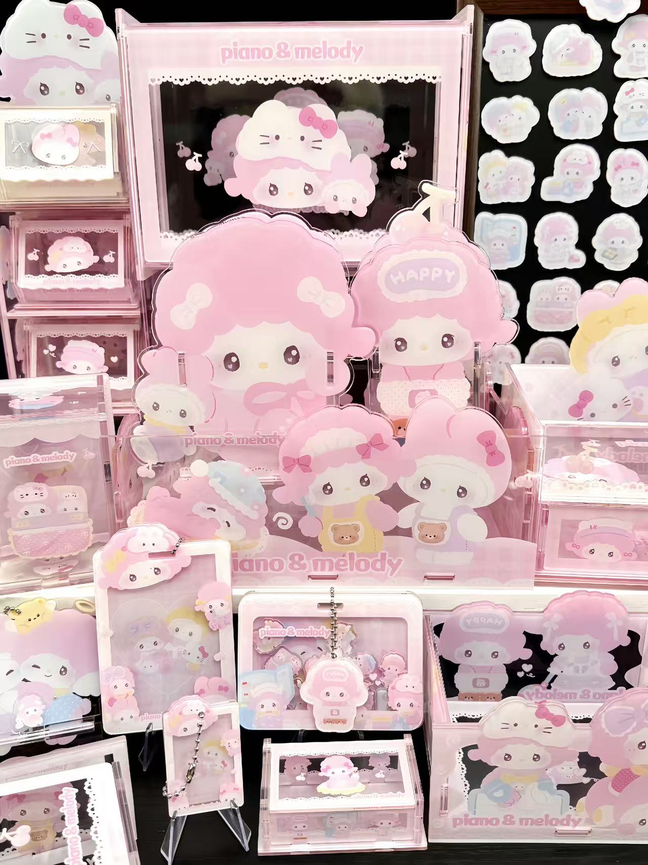 【防拍链接】【独某家小羊&美乐蒂联动】亚克力DIY摆件饰品