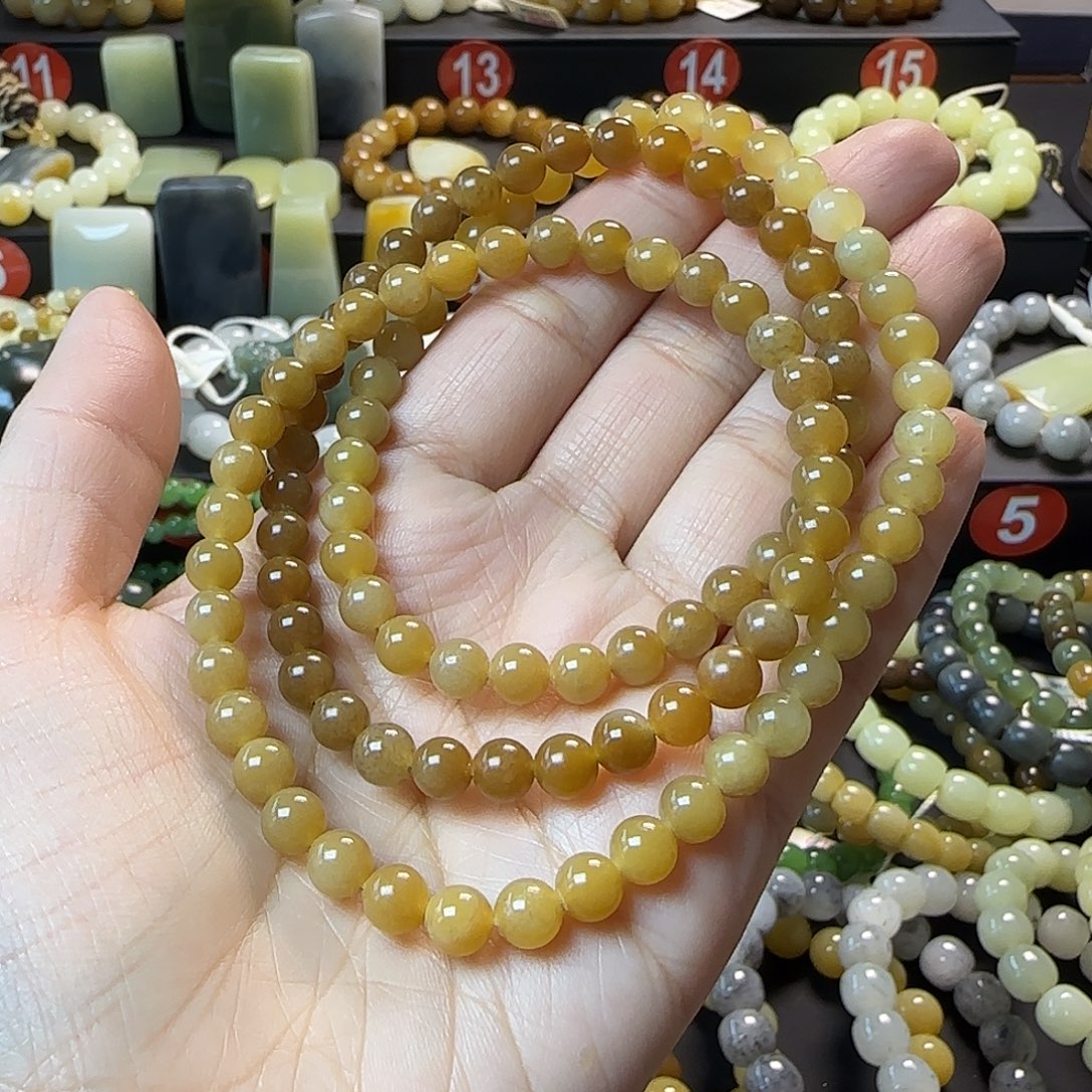 和田玉未镶嵌手链