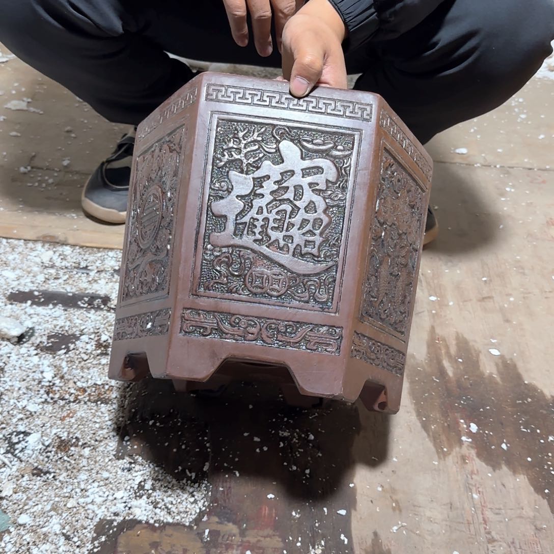 紫砂花盆口径31.27口径