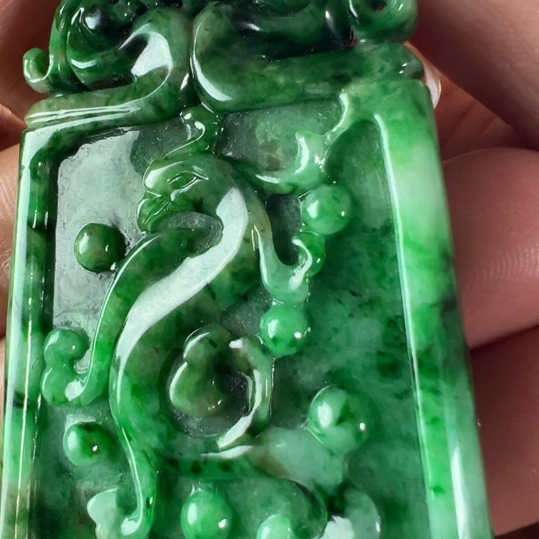 高***调翡翠未镶嵌手镯天然翡翠挂件