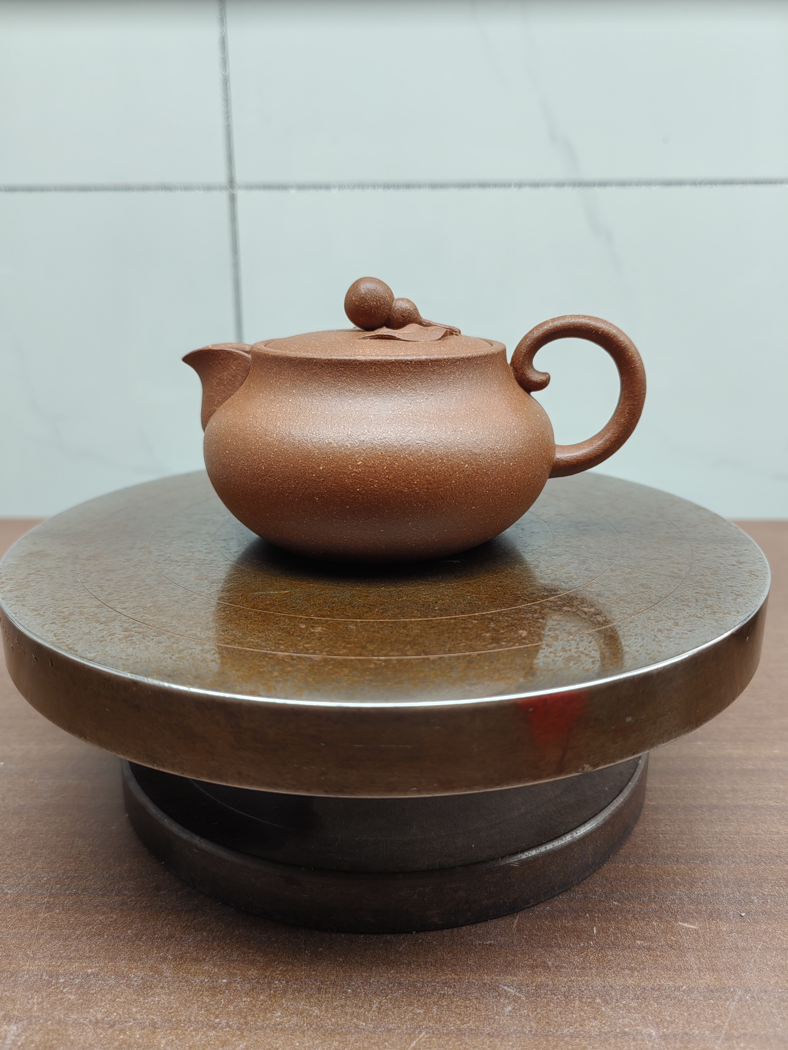 福禄壶，140㏄左右原矿红降坡，精工半手助理工艺美术师精心制作