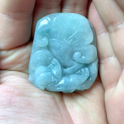 翡翠颈饰未镶嵌天然缅甸翡翠a货