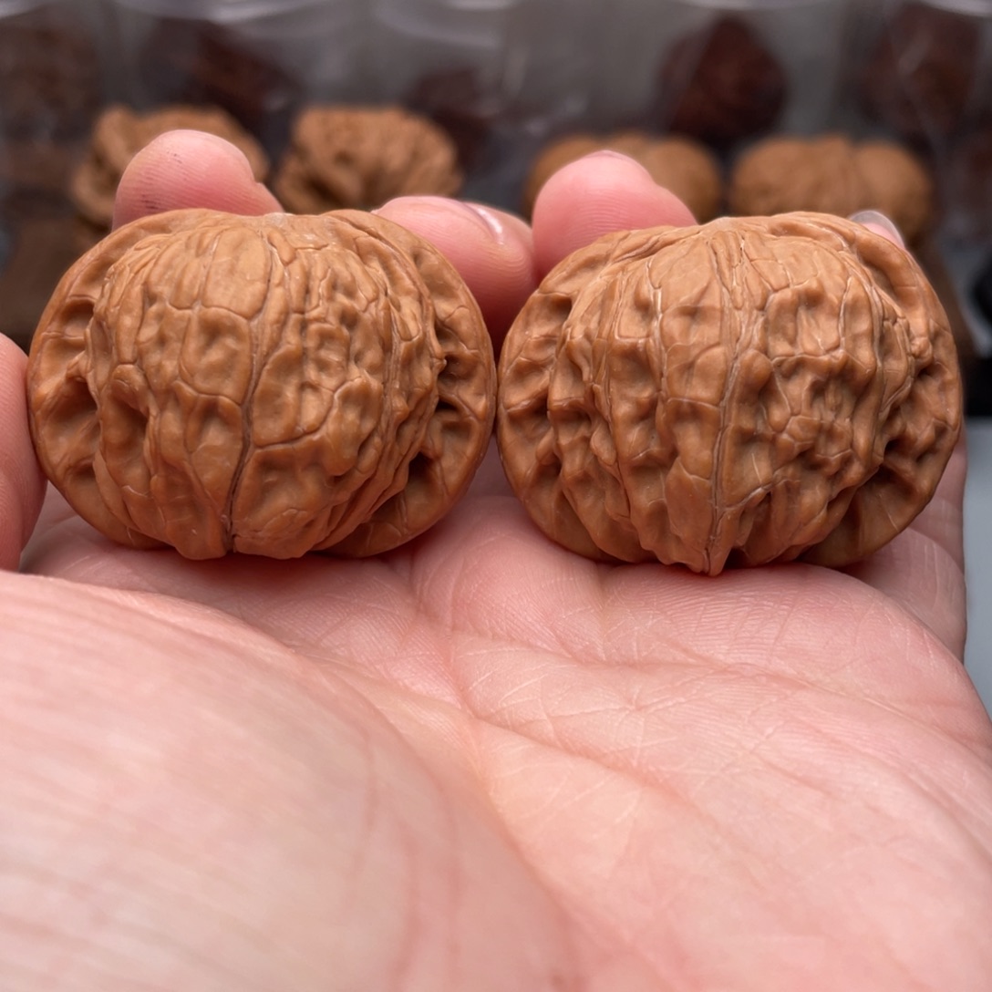 文玩核桃把件磨盘41全品