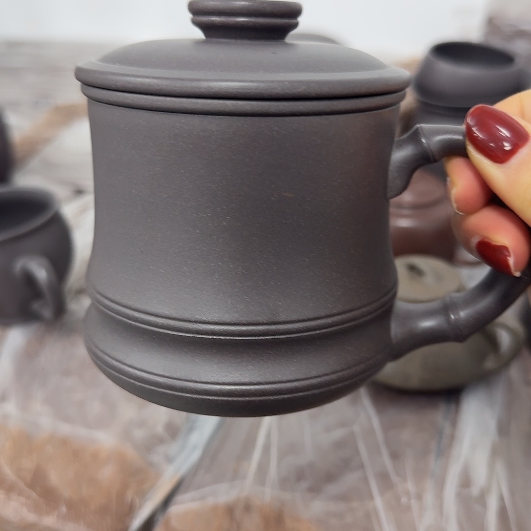 紫砂茶壶黄龙山原矿天青390