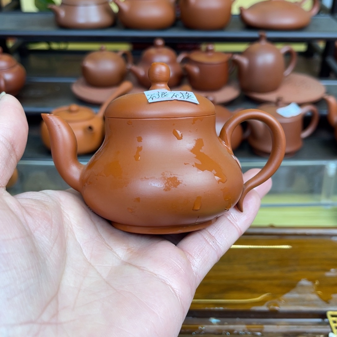 紫砂壶潮州手拉壶，微瑕，不退不换（慎拍）