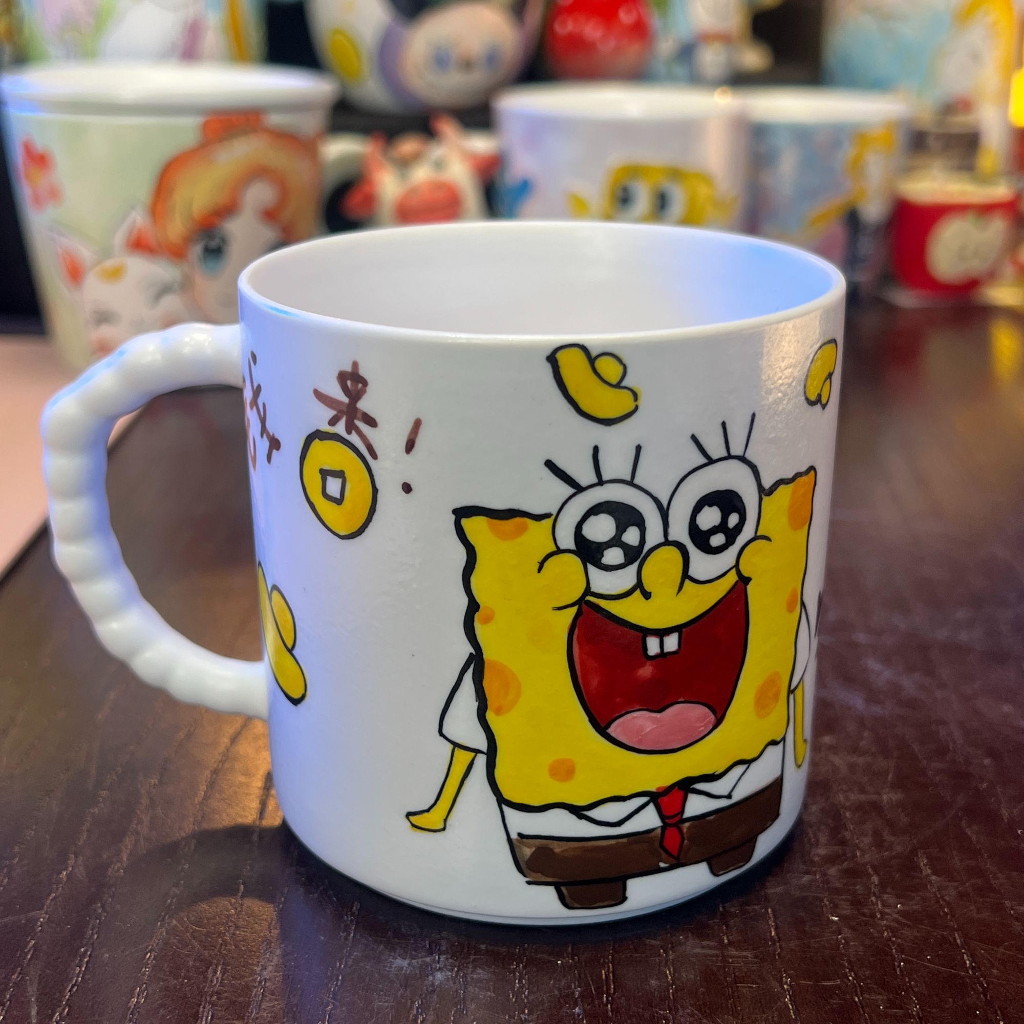 A026海绵宝宝卡通手握杯子