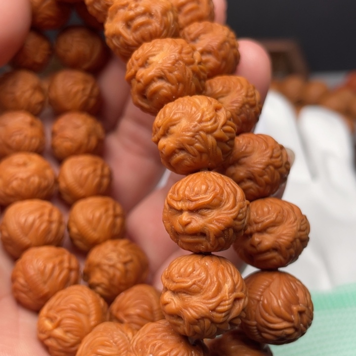 猴头核桃手串鱼*纹可以