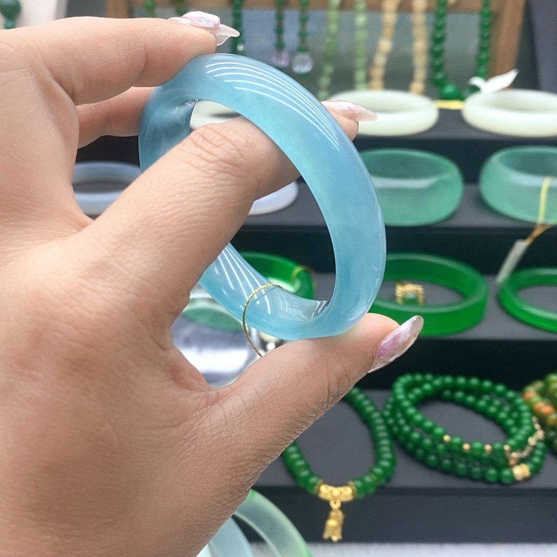 珐琅非金属精美百搭深蓝色55-57