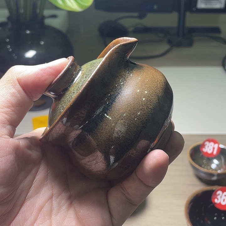 9***安茶盏茶洋窑手工品茗主人杯
