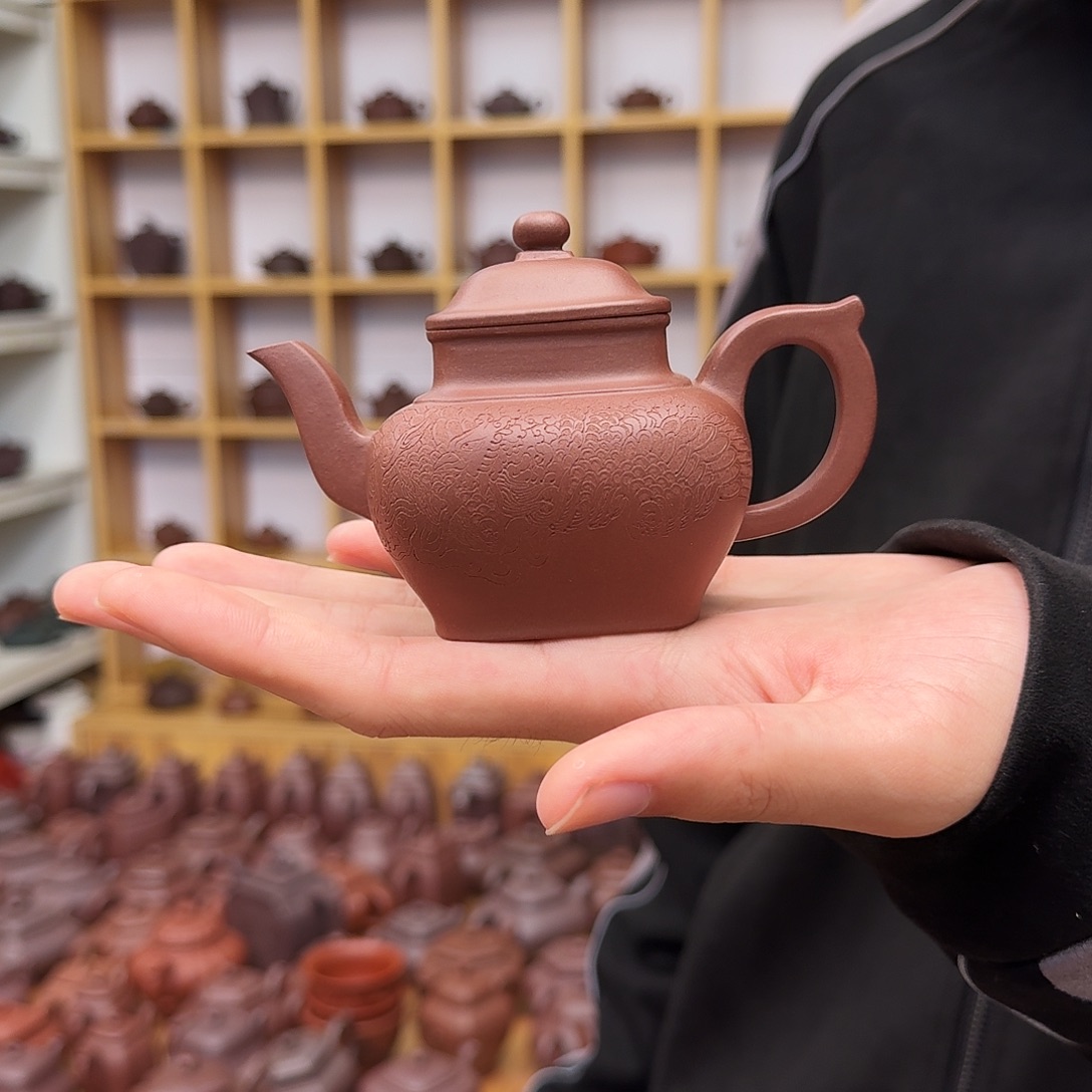 茶壶紫砂四方宫灯160cc