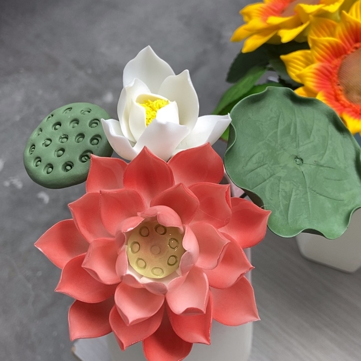 陶瓷手工制作陶瓷花