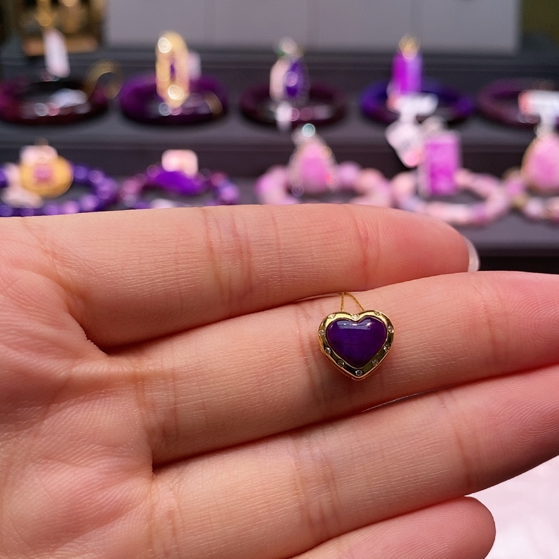 苏纪石（舒俱来）18K金镶嵌吊坠(不含链)