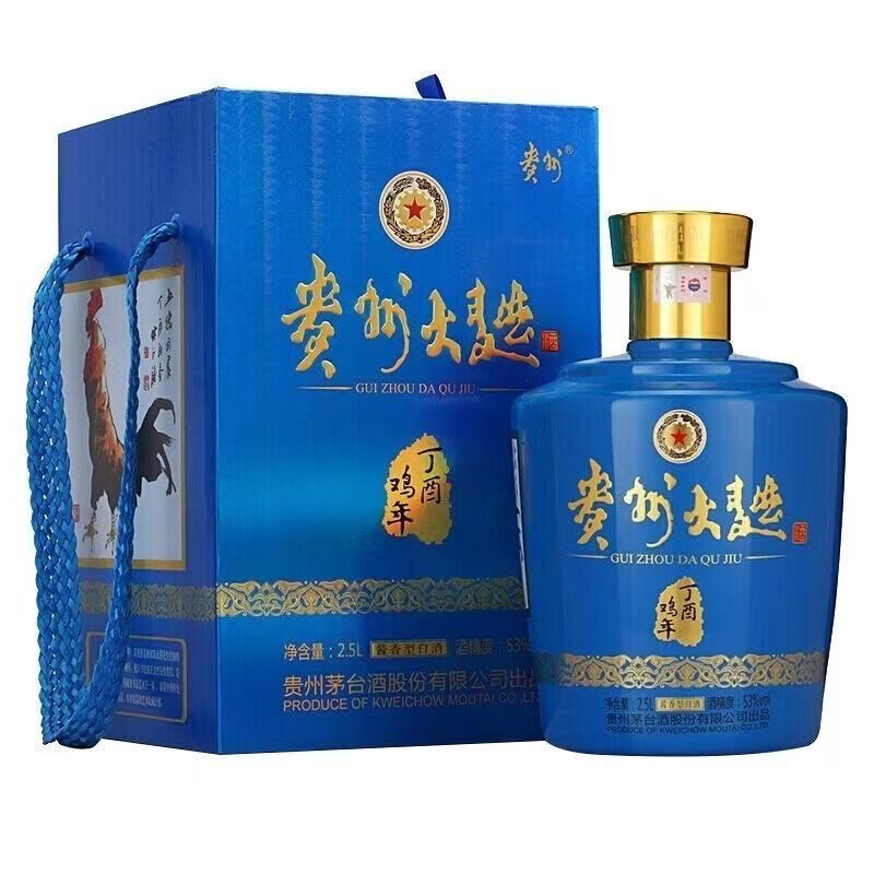 KWEICHOW MOUTAI/贵州茅台贵州大曲鸡（无外箱） 1坛装53度2.5L