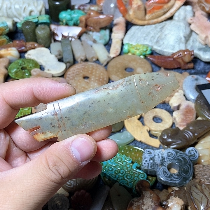 和田玉未镶嵌颈饰171