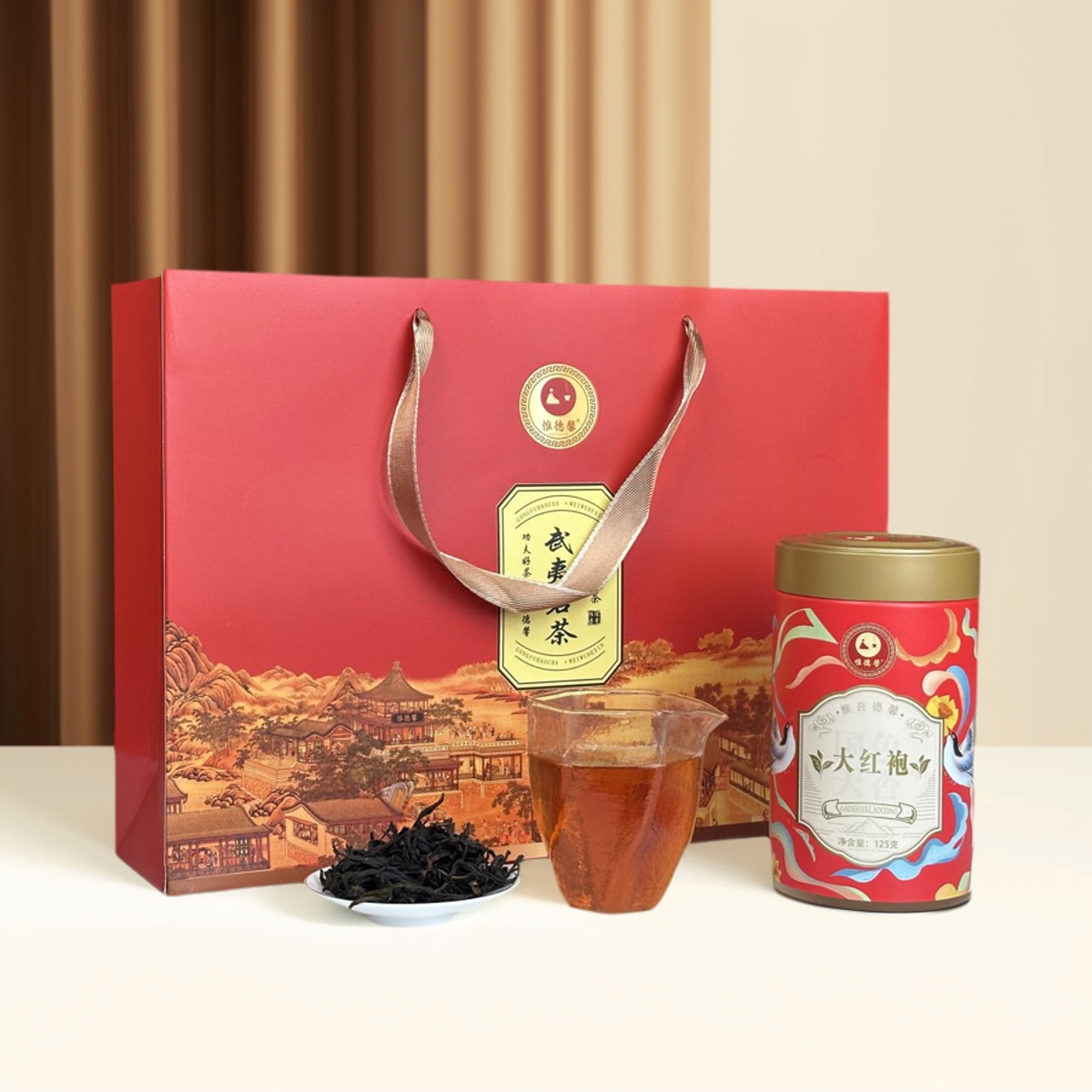 惟德馨国色大红袍 醇香型 福建武夷山正岩茶叶乌龙茶125g盒装包邮