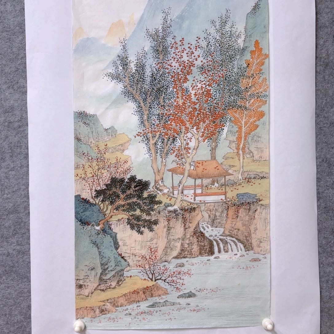 国画用****8徐熊二平尺雨过视频合影