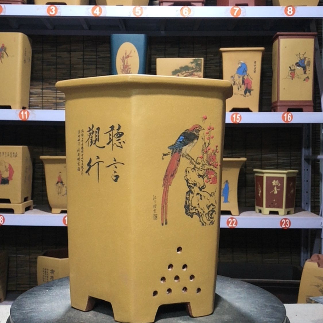 【闪购商品】紫砂花盆赏*