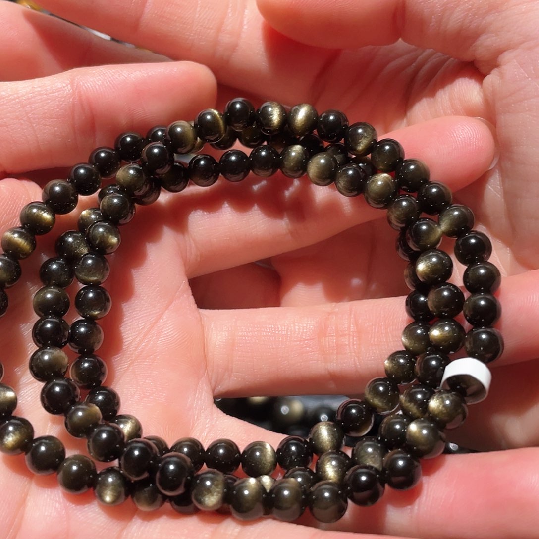 黑曜岩手链未镶嵌