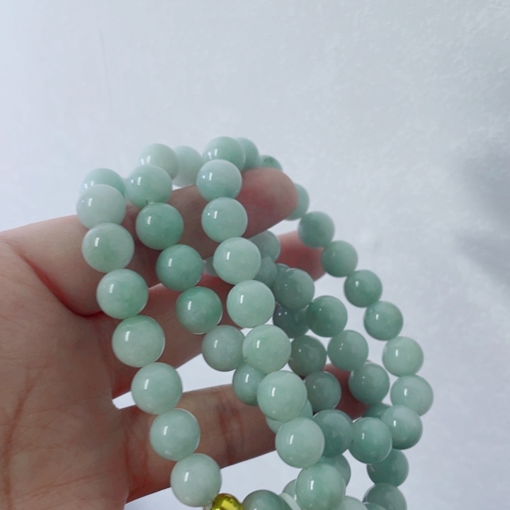 未镶嵌定制翡翠珠串