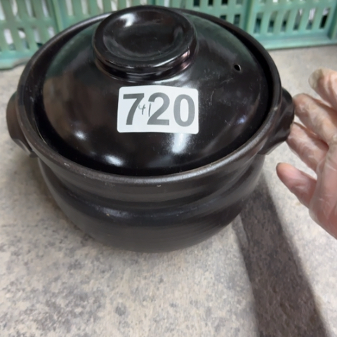 泥塑砂锅一只微瑕品口径18.5高13