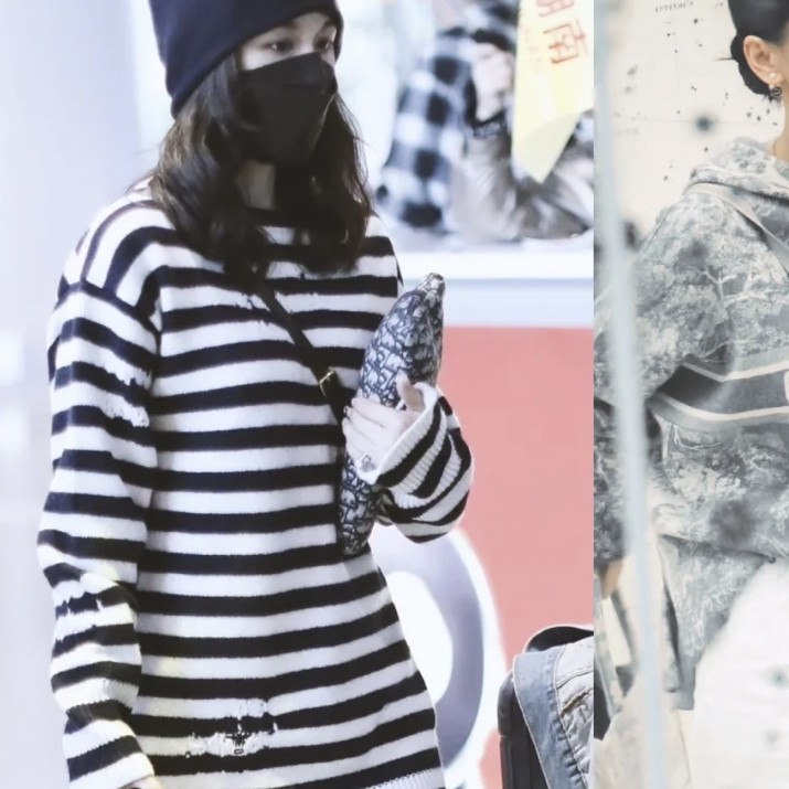 99新 DIOR/迪奥 经典黑白系列长毛衣 36码 GM002888