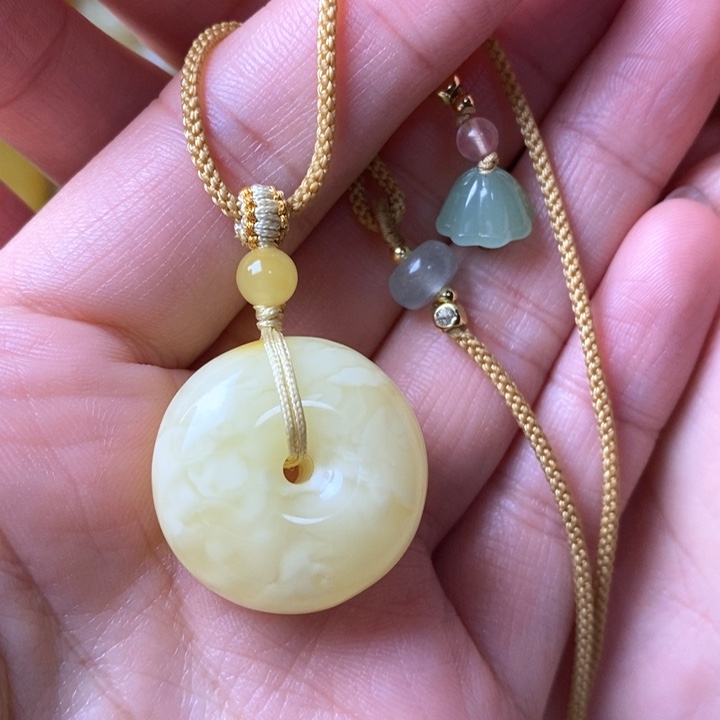 琥珀未镶嵌手链天然无优化琥珀蜜蜡