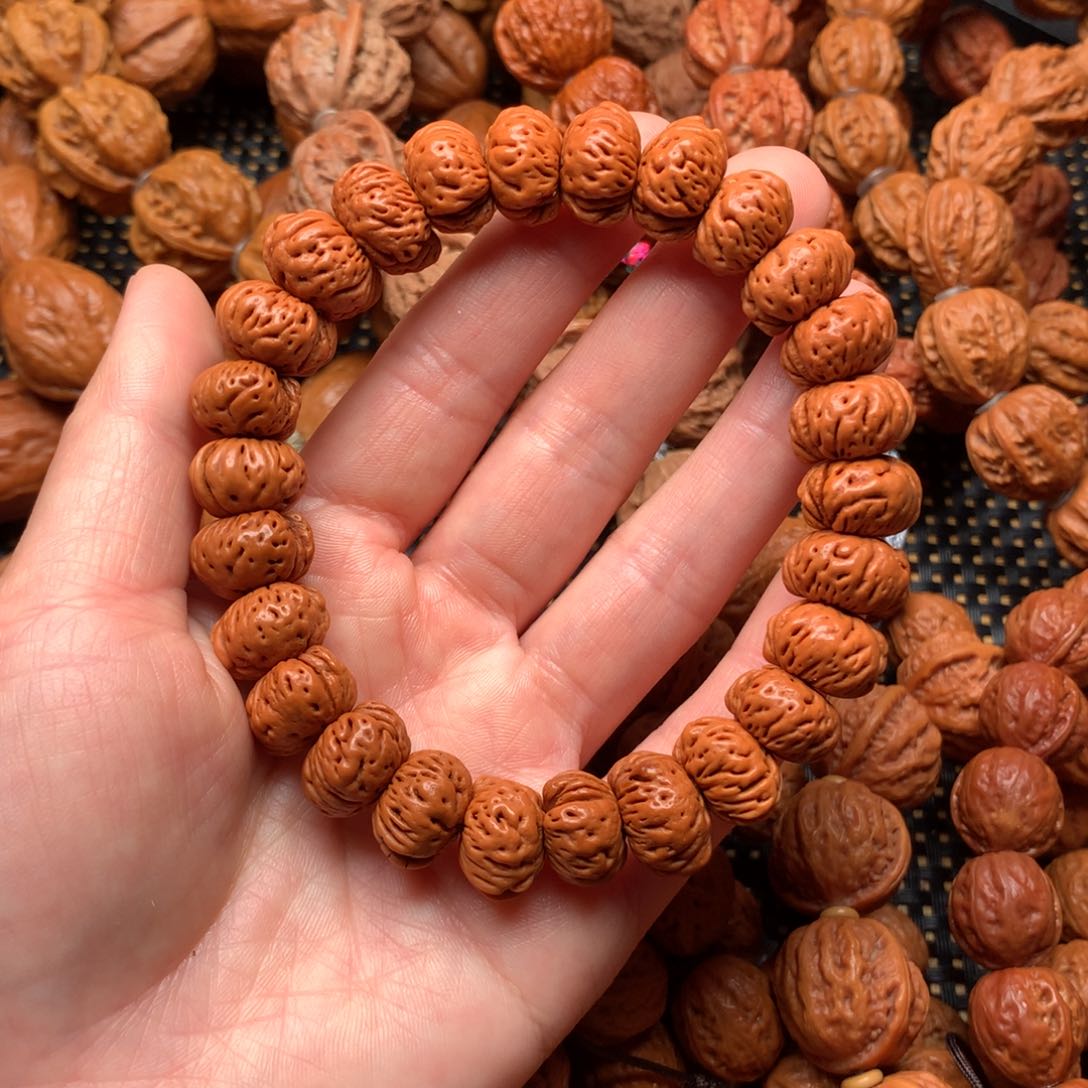 【闪购商品】文玩核桃吊坠蟠桃桃核手串