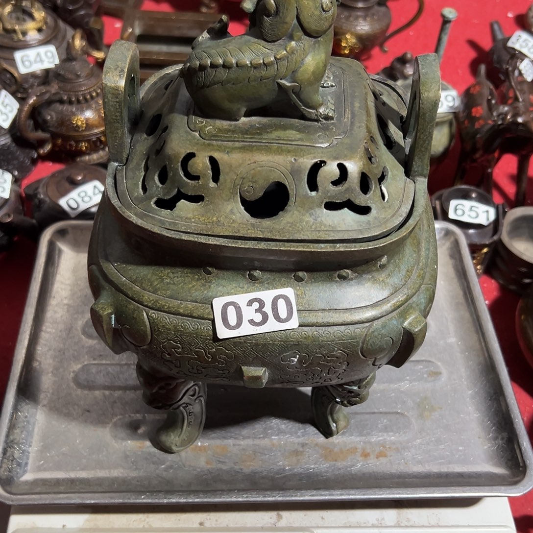 顺***水黄铜摆件，文房摆件