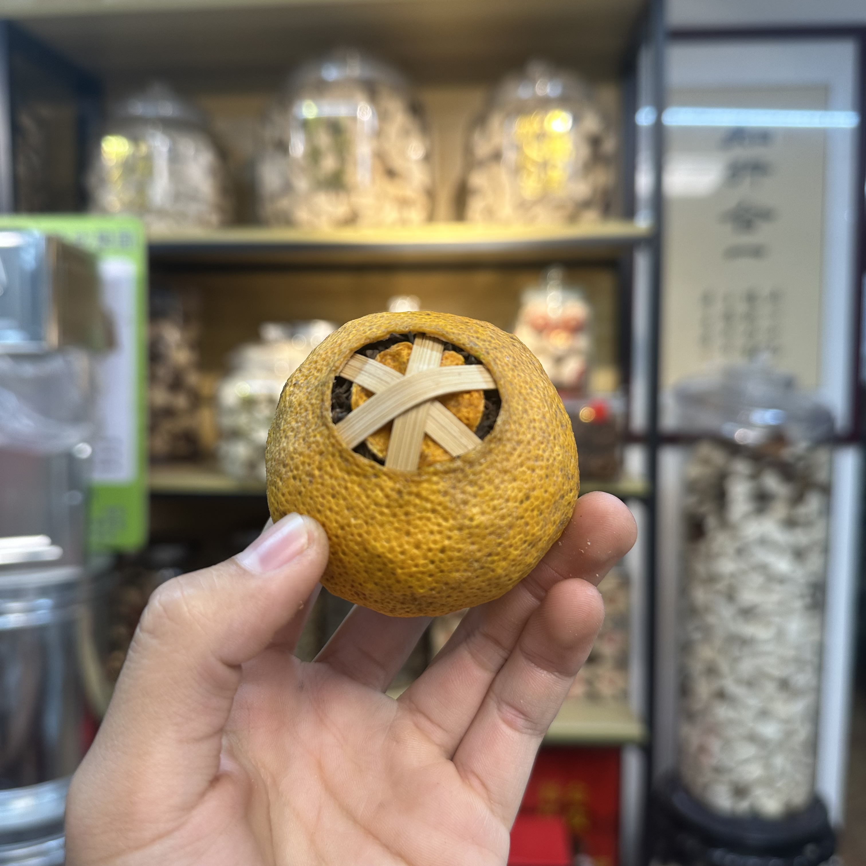 2024年新会小冈原枝冬月大红柑普茶