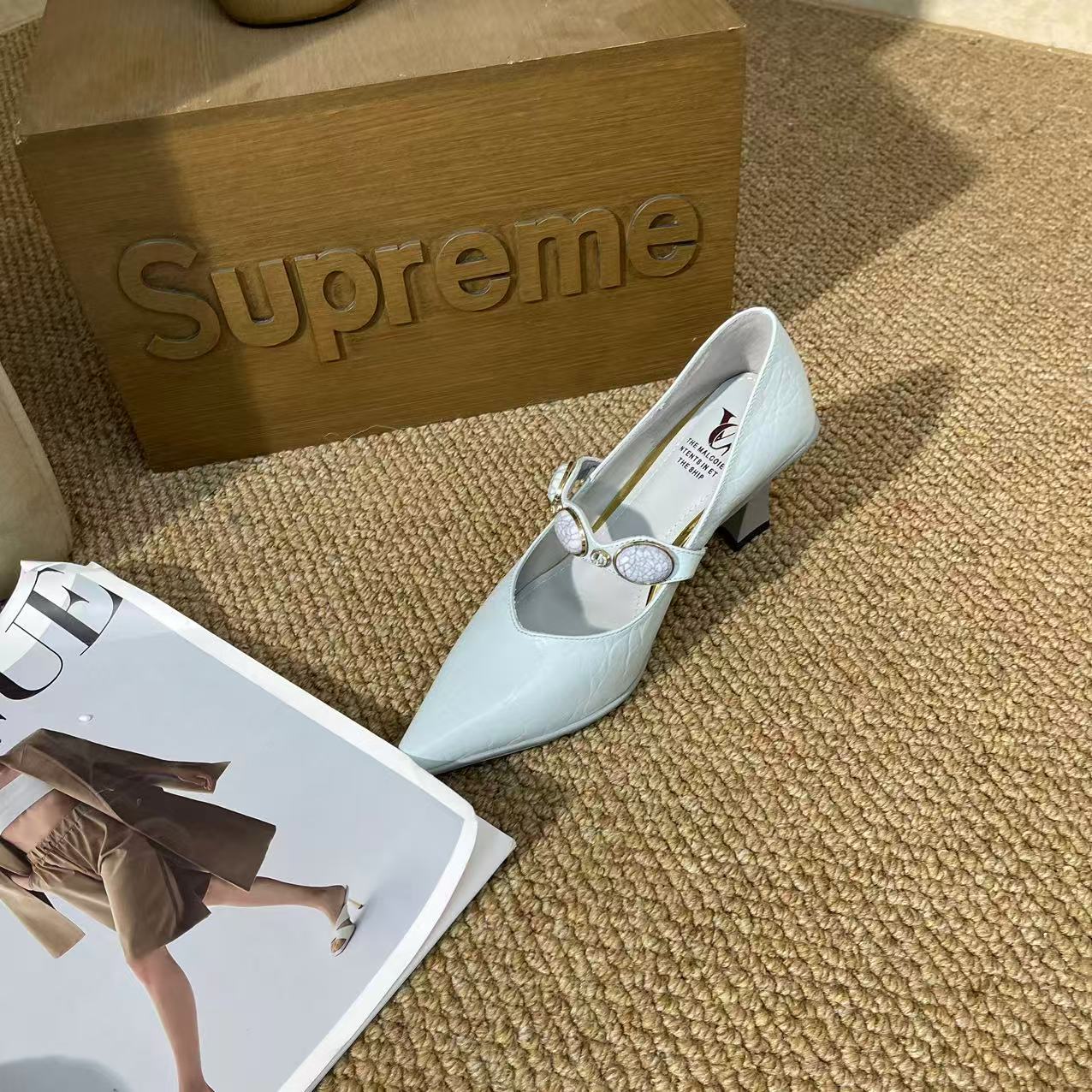 DJ时尚单鞋-A6882蓝色