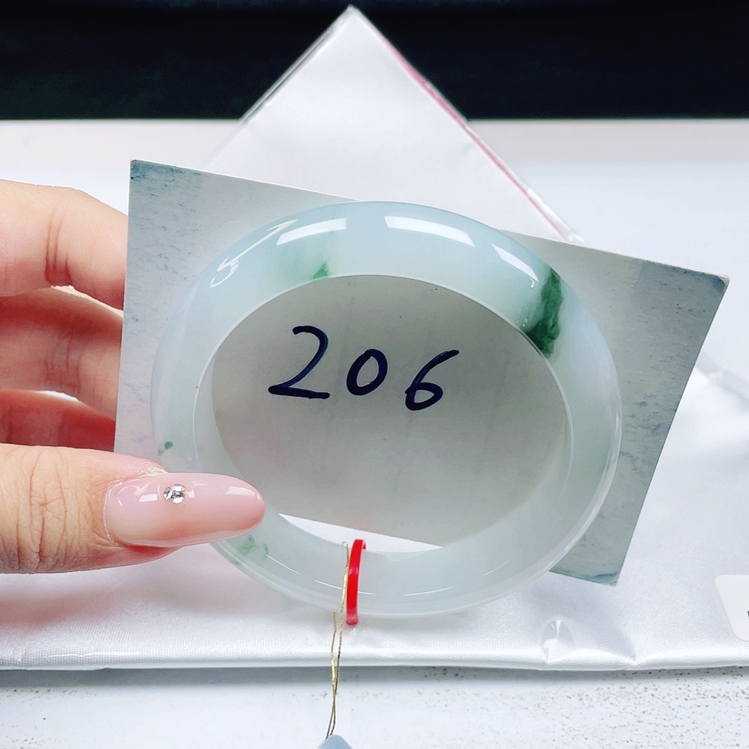 翡翠未镶嵌手镯 正圈57+