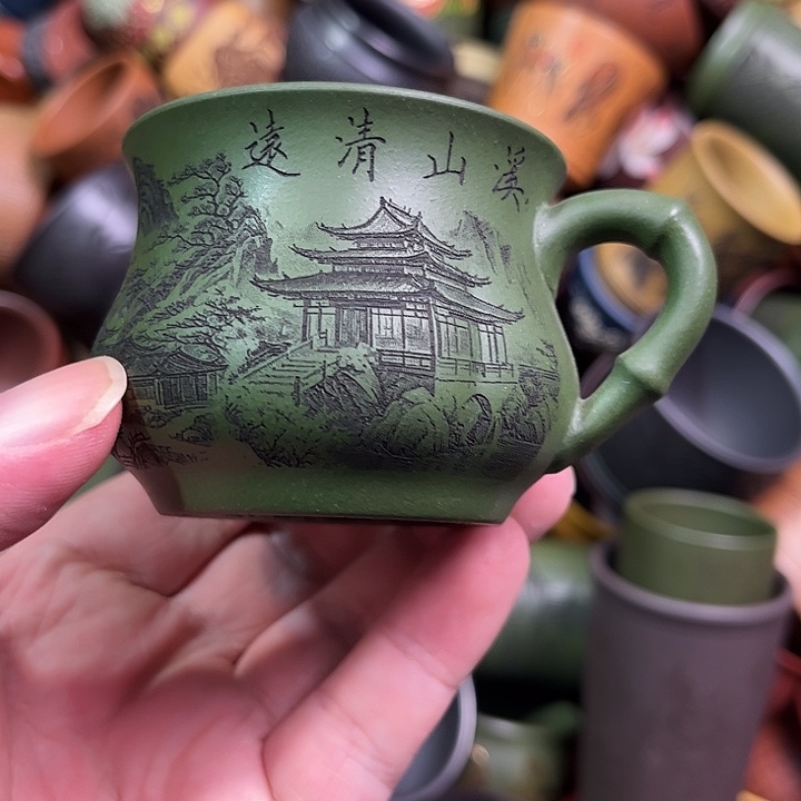 紫砂茶杯全手工紫砂主人杯