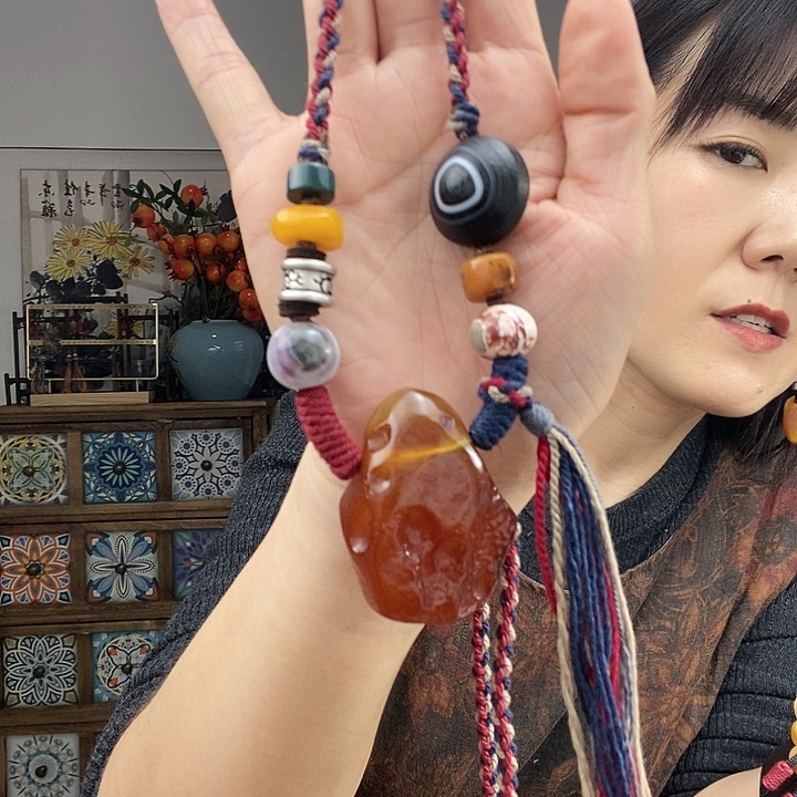 蜜蜡项链未镶嵌项链