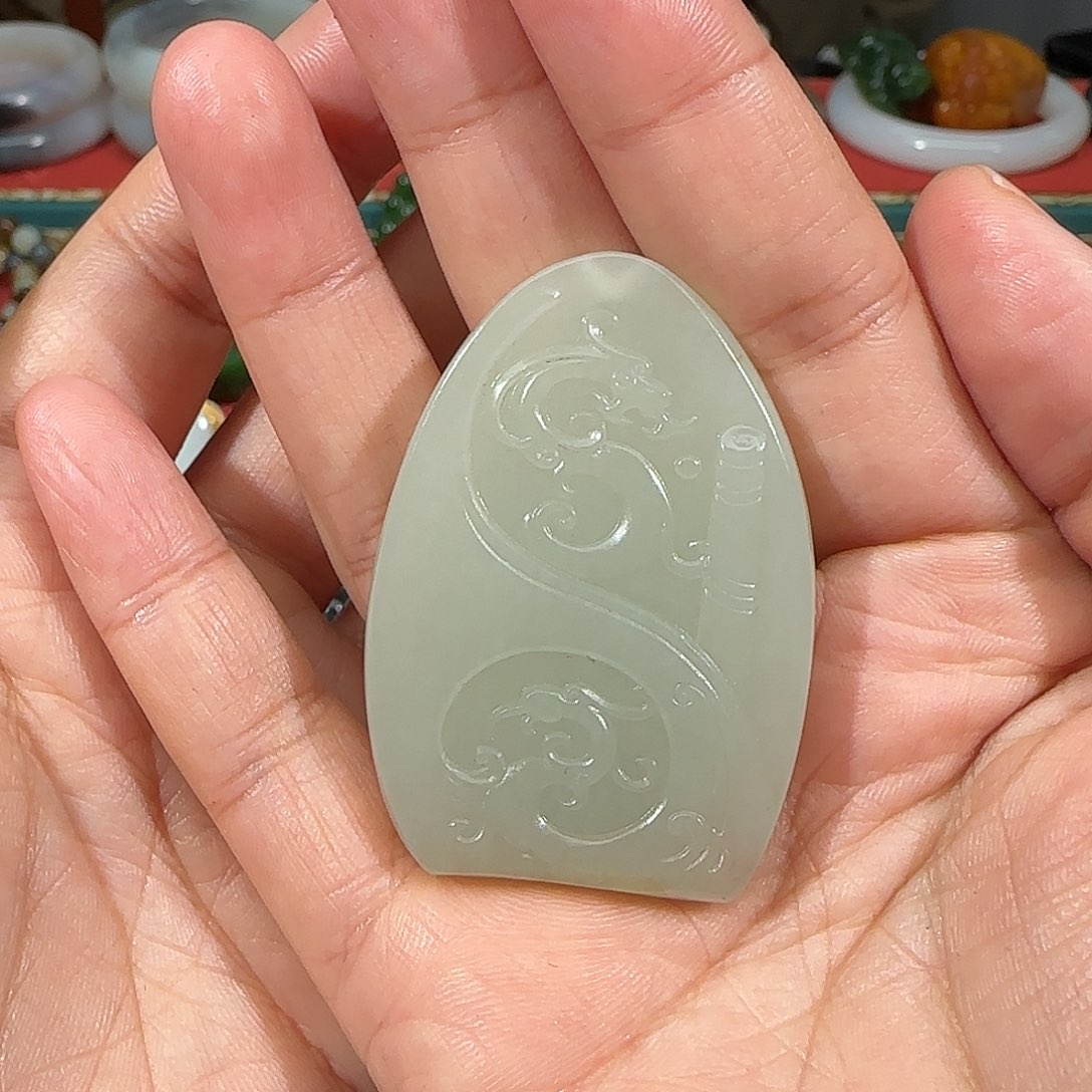 和田玉吊坠(不含链)未镶嵌