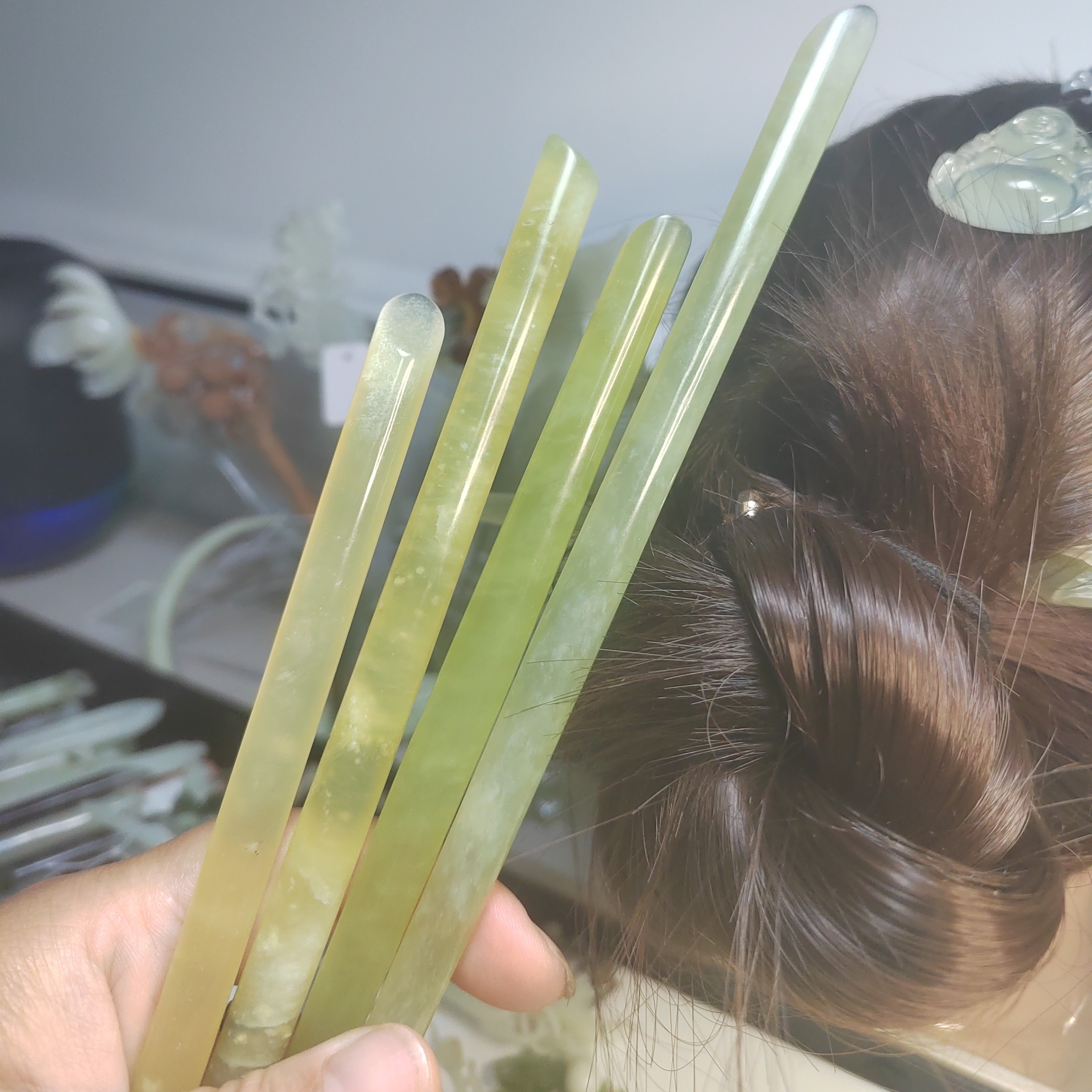 天然手工发簪不同款式随机发货  