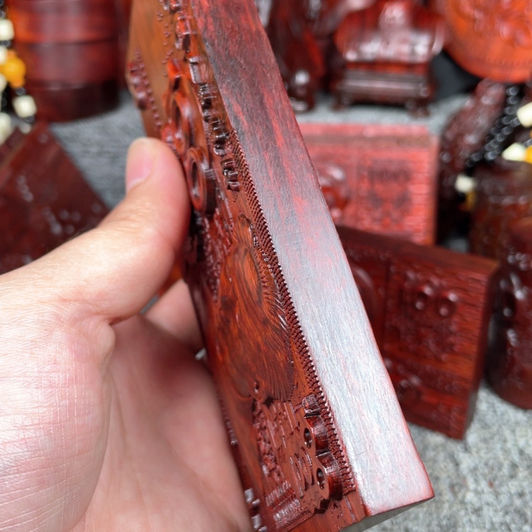 木紫檀木加厚款一个人小摆件送支架