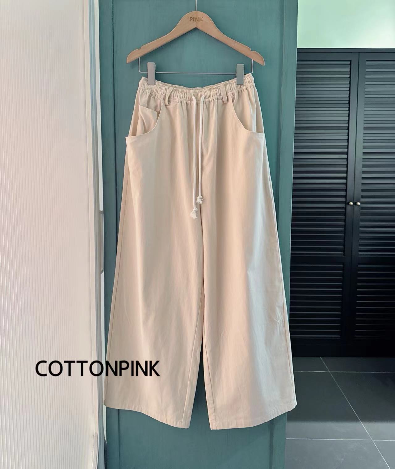 COTTONPINK女装长裤时尚休闲百搭直筒裤女