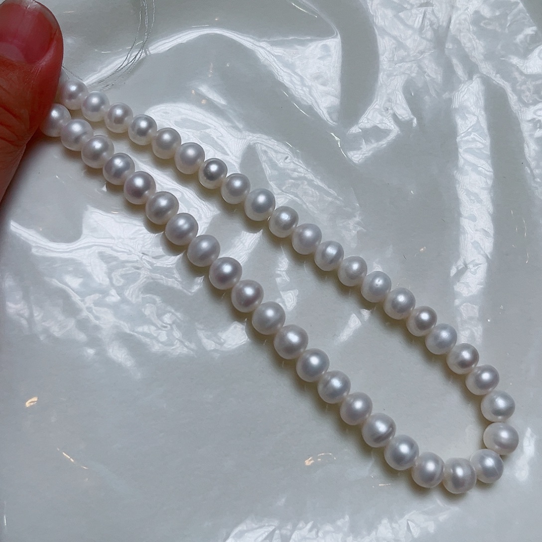 淡水珍珠耳饰银S925镶嵌