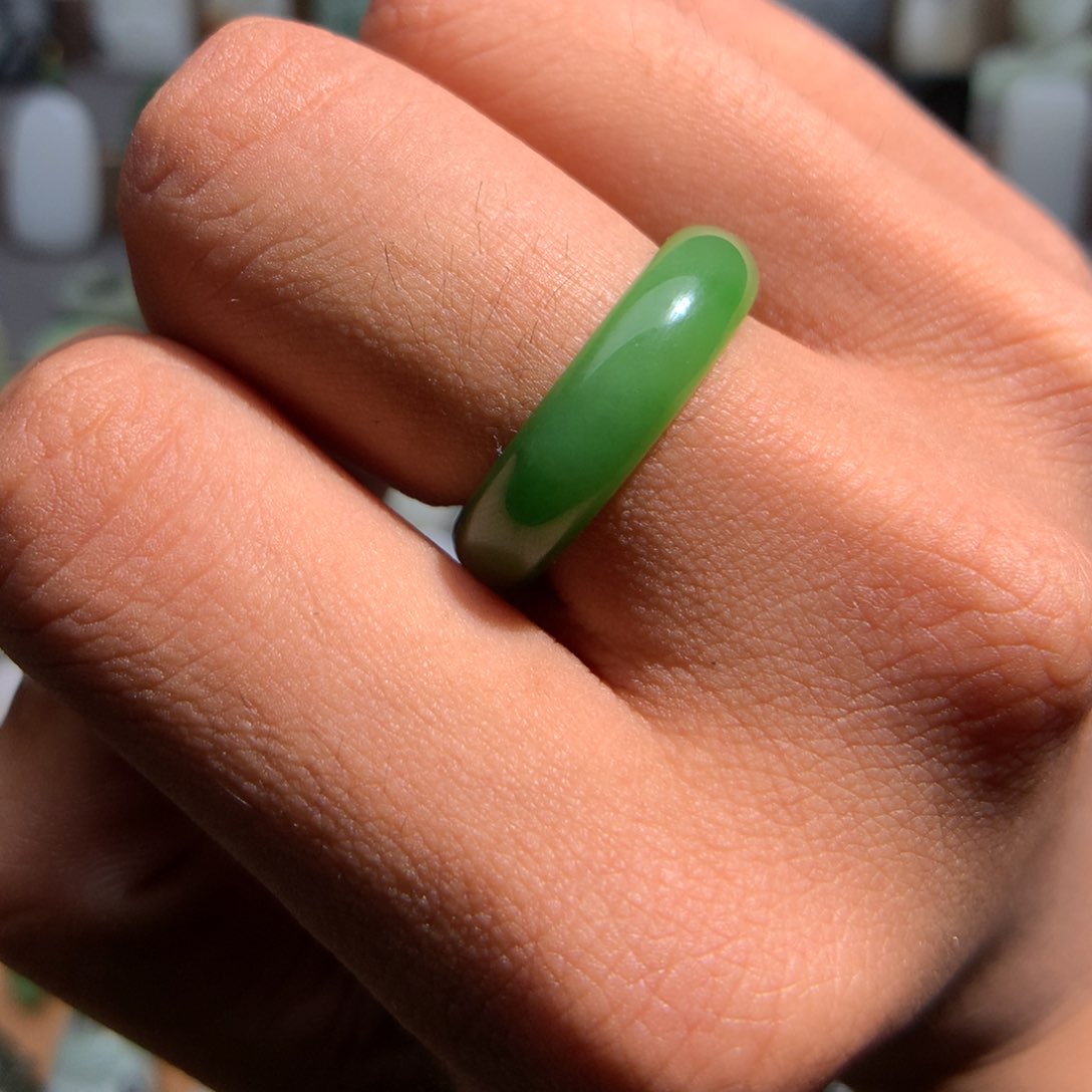 和田玉未镶嵌戒指?***•