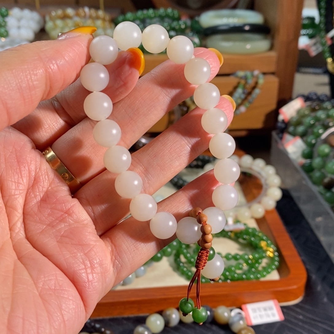 原***你和田玉未镶嵌手链