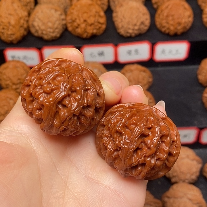 文玩核桃把件苹果41全品