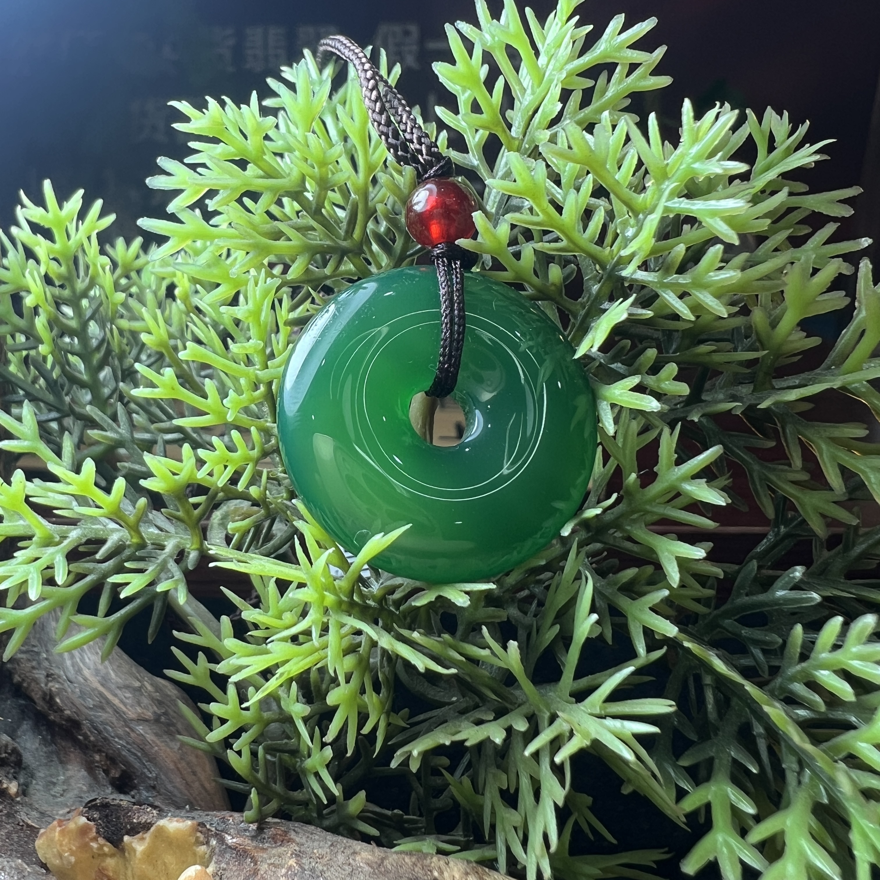 大喜珠宝-新人福利玛瑙小绿扣-YS173